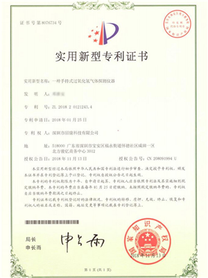 一种手持式过氧化氢气体探测仪器